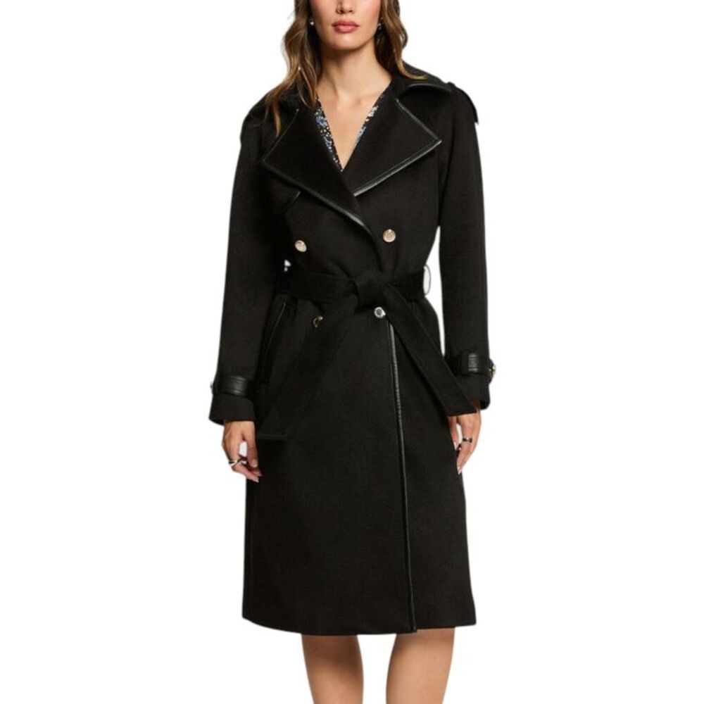 Morgan De Toi Black Polyester Women's Coat